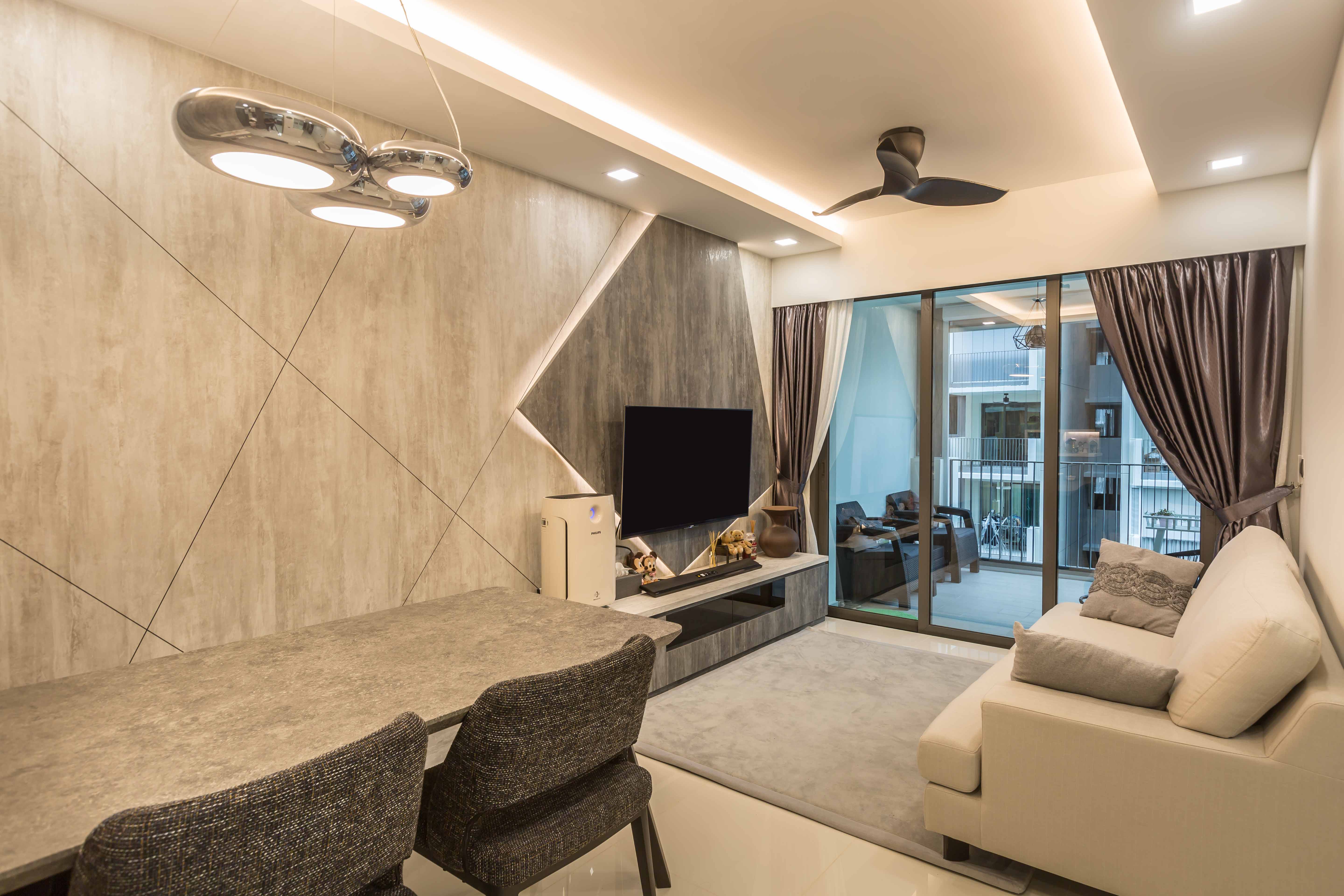 Modern Design - Living Room - Condominium - Design by Design 4 Space Pte Ltd