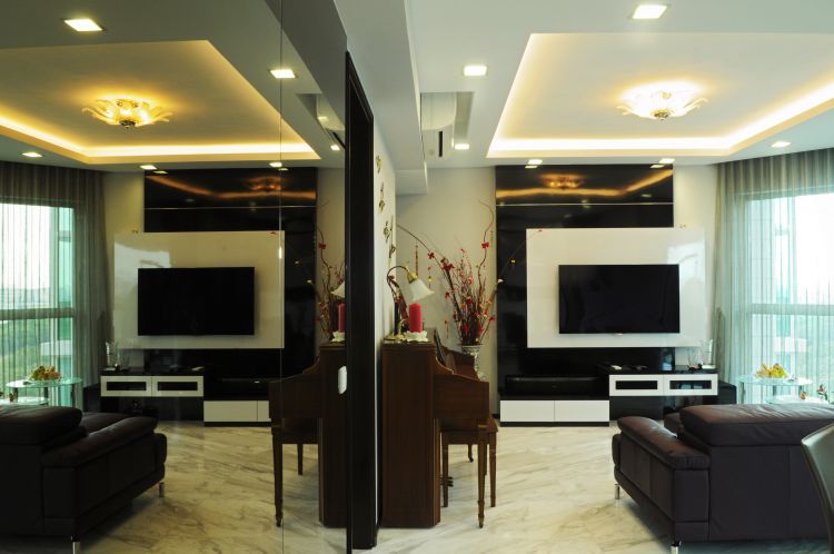 Contemporary, Modern Design - Living Room - Condominium - Design by Design 4 Space Pte Ltd