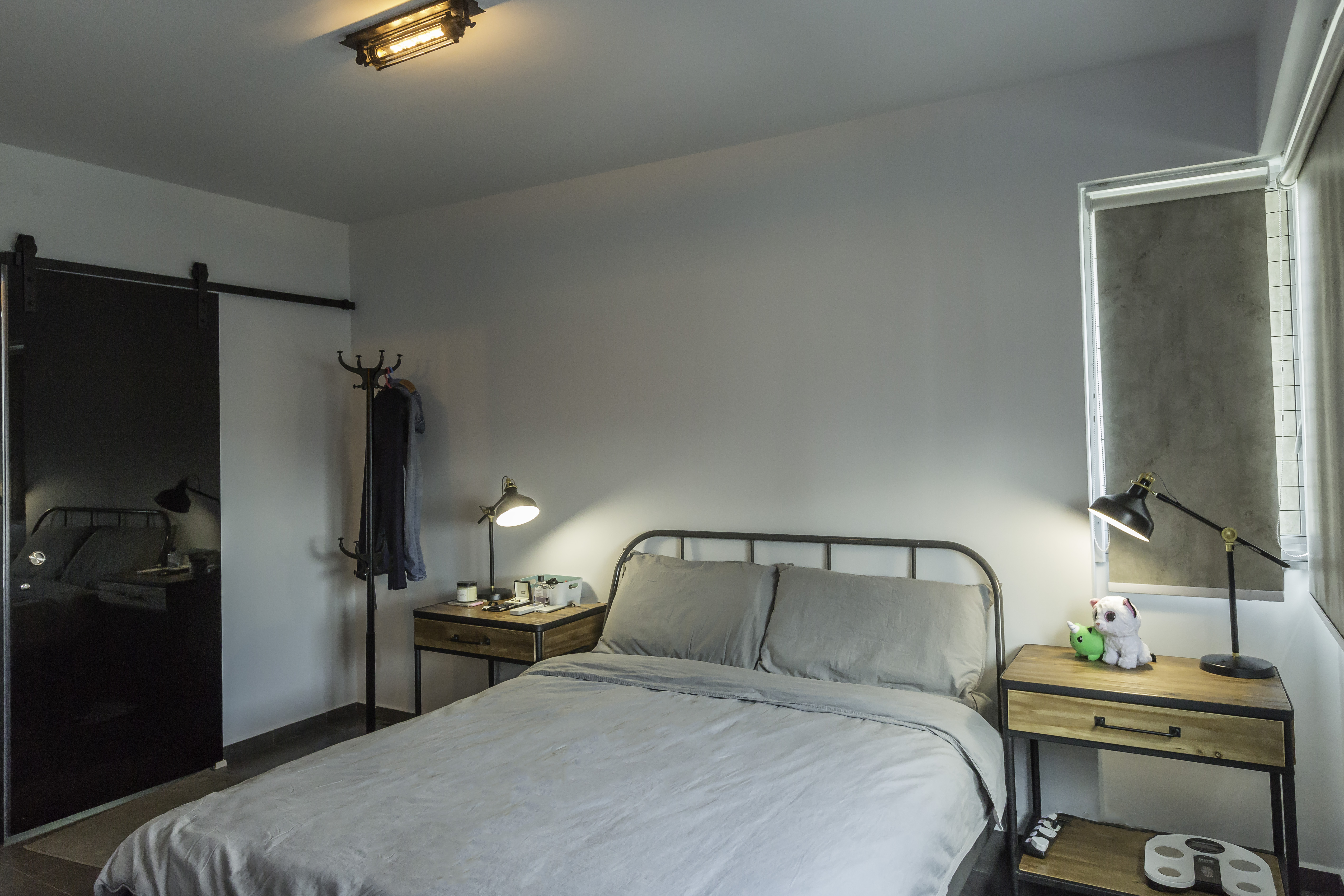 Industrial Design - Bedroom - HDB 3 Room - Design by Design 4 Space Pte Ltd