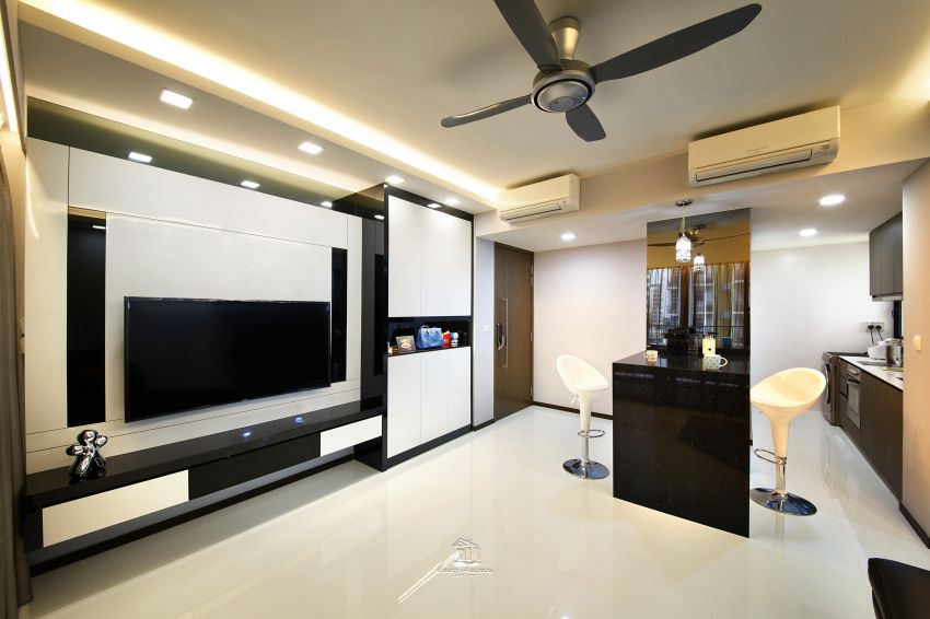 Contemporary, Modern Design - Living Room - Condominium - Design by Design 4 Space Pte Ltd