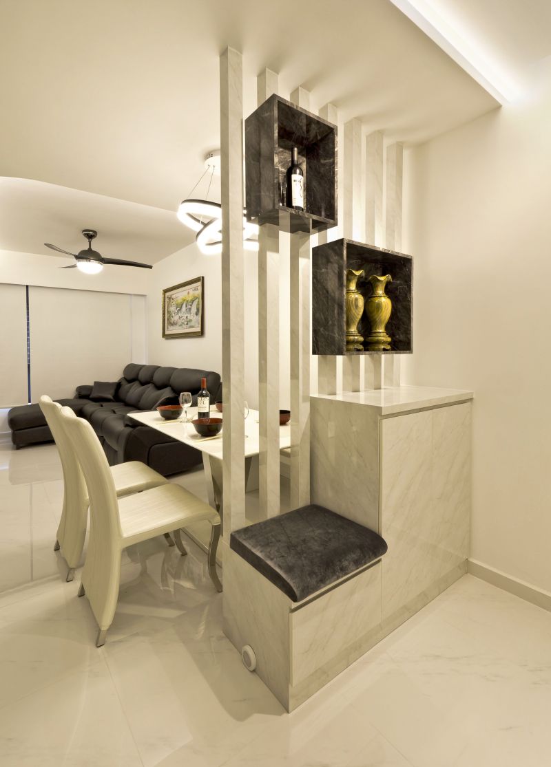 Classical, Minimalist, Modern Design - Living Room - HDB 4 Room - Design by Design Profession Pte Ltd