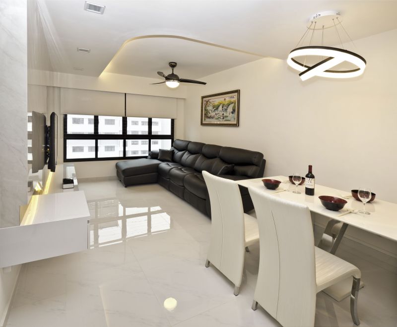 Classical, Minimalist, Modern Design - Dining Room - HDB 4 Room - Design by Design Profession Pte Ltd