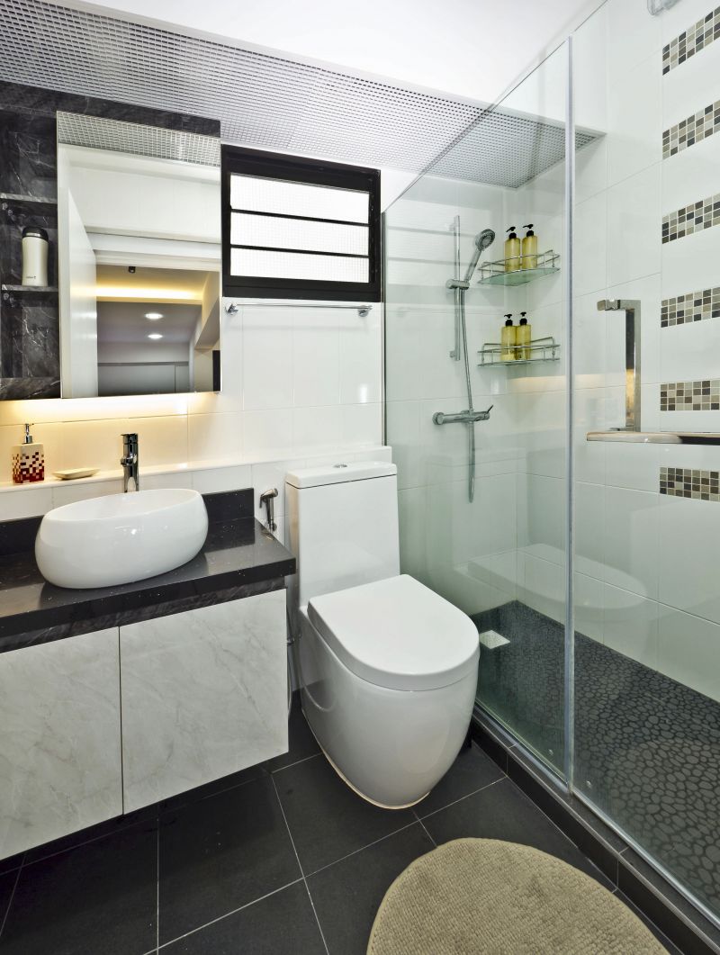 Classical, Minimalist, Modern Design - Bathroom - HDB 4 Room - Design by Design Profession Pte Ltd