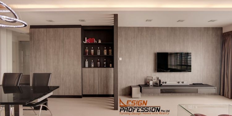 Contemporary, Industrial, Modern Design - Living Room - HDB 5 Room - Design by Design Profession Pte Ltd