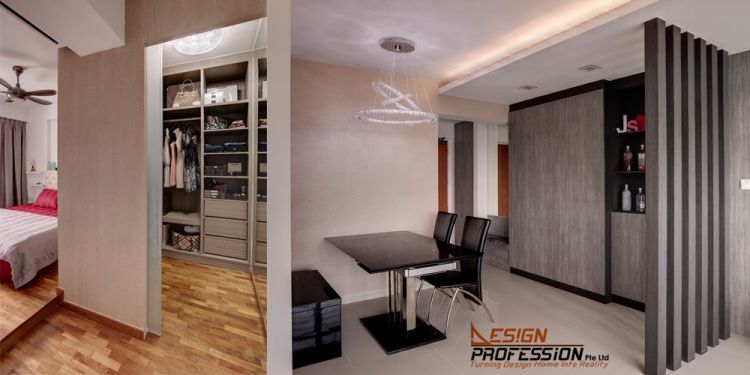 Contemporary, Industrial, Modern Design - Bedroom - HDB 5 Room - Design by Design Profession Pte Ltd