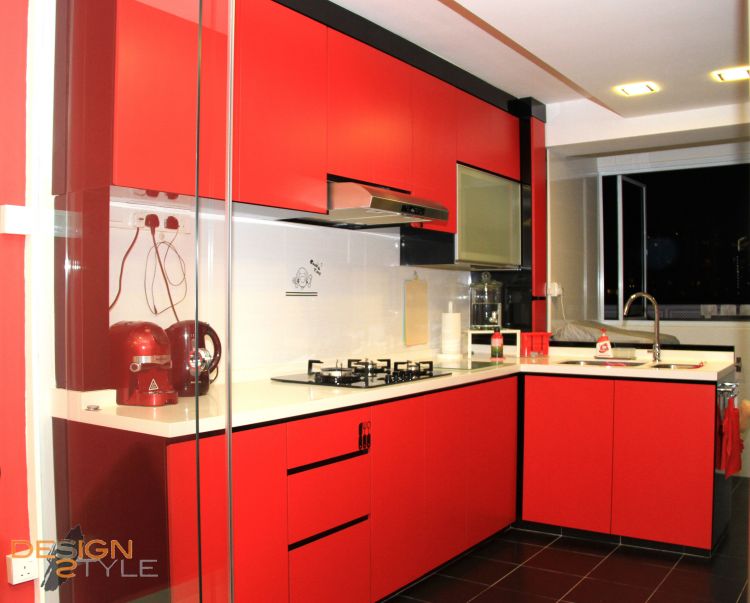 Contemporary, Modern Design - Kitchen - HDB 3 Room - Design by Designstyle Studio Pte Ltd
