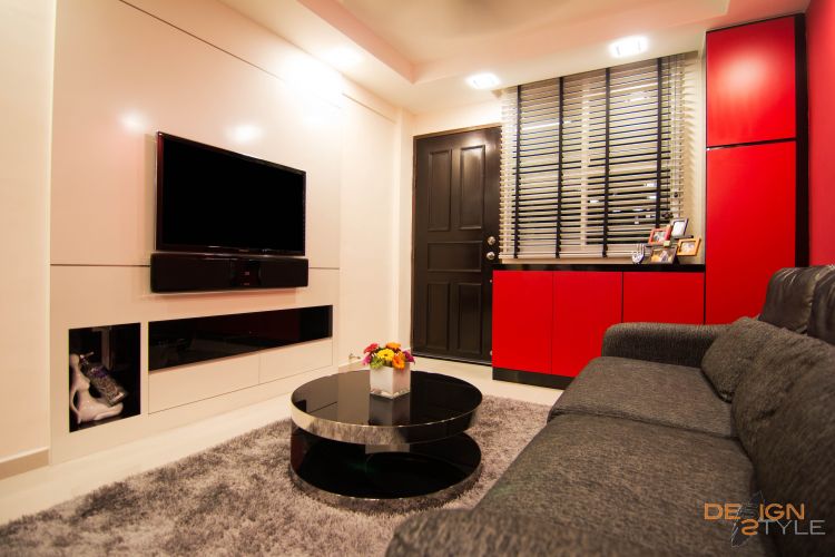 Contemporary, Modern Design - Living Room - HDB 3 Room - Design by Designstyle Studio Pte Ltd