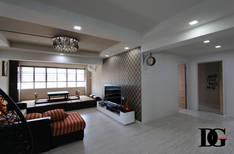 Modern Design - Living Room - HDB 5 Room - Design by Designer Guy Group Pte Ltd