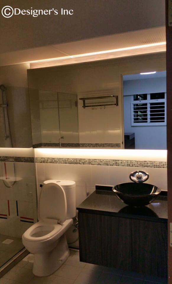 Contemporary, Modern Design - Bathroom - HDB 4 Room - Design by Designers Inc Pte Ltd