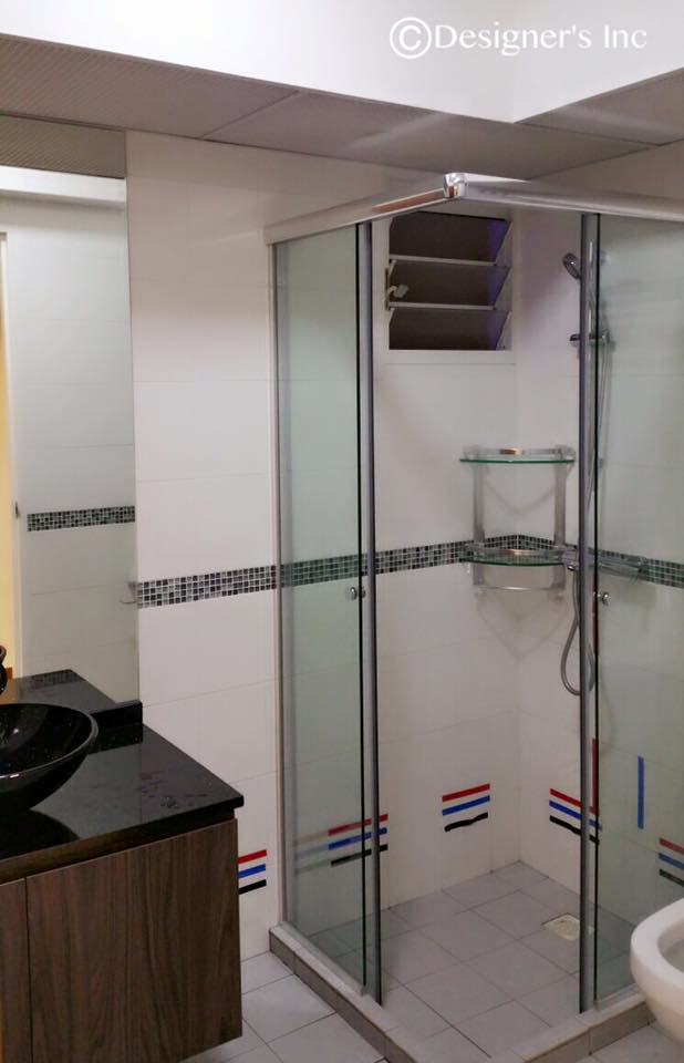 Contemporary, Modern Design - Bathroom - HDB 4 Room - Design by Designers Inc Pte Ltd