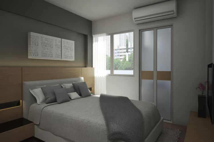 Contemporary, Minimalist Design - Bedroom - HDB 3 Room - Design by Designscale Pte Ltd