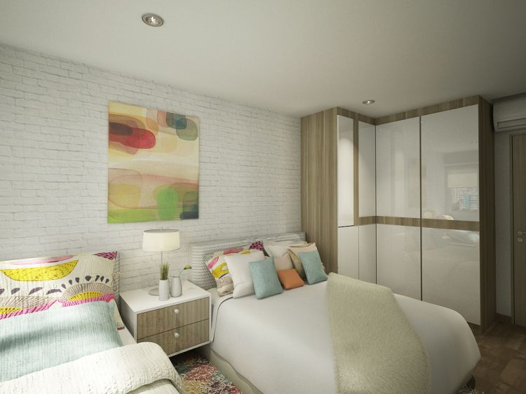 Contemporary, Tropical Design - Bedroom - HDB 5 Room - Design by Designscale Pte Ltd