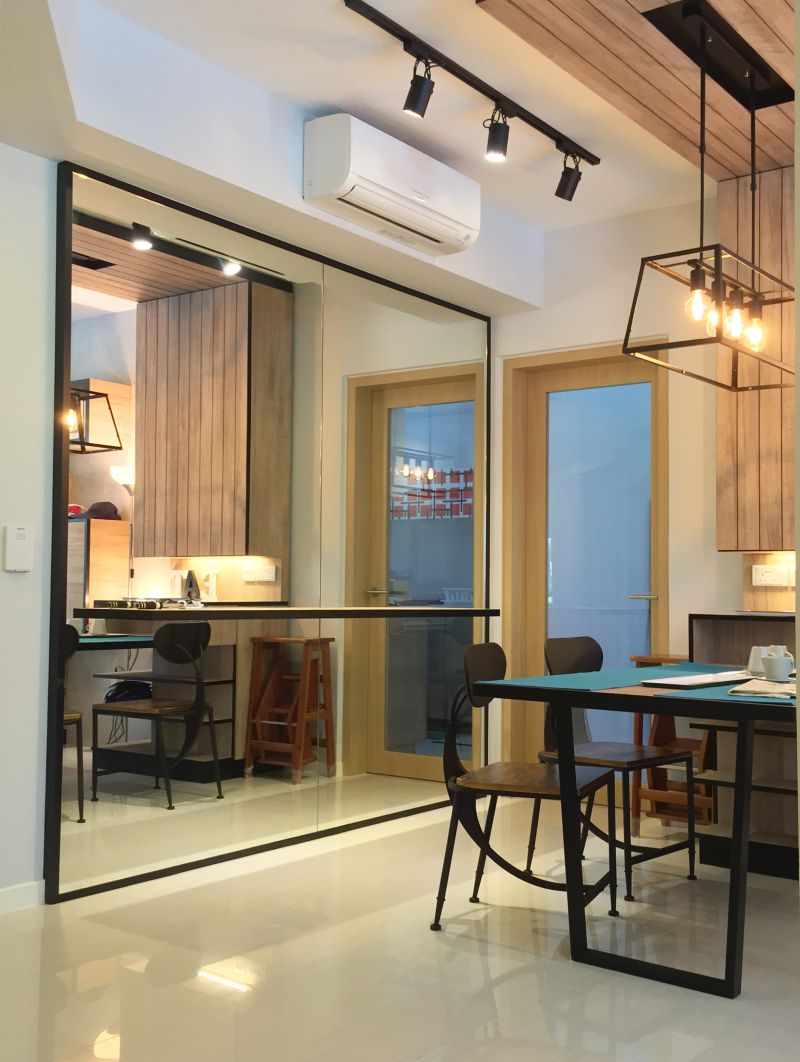 Contemporary, Industrial, Minimalist Design - Dining Room - Condominium - Design by Designscale Pte Ltd