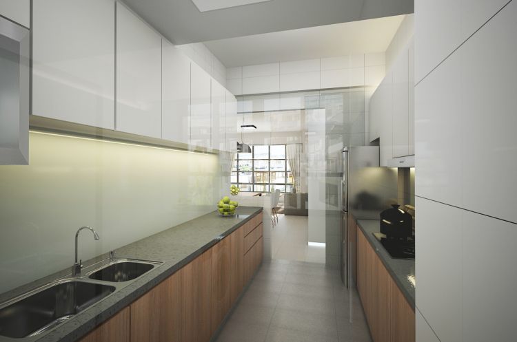 Contemporary, Minimalist Design - Kitchen - Condominium - Design by Designscale Pte Ltd
