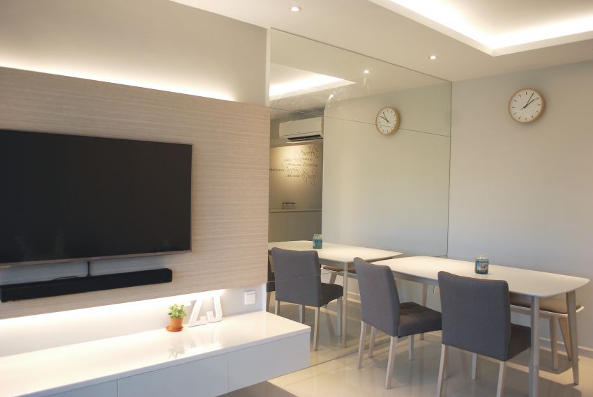 Minimalist, Modern, Scandinavian Design - Living Room - HDB 4 Room - Design by Designscale Pte Ltd
