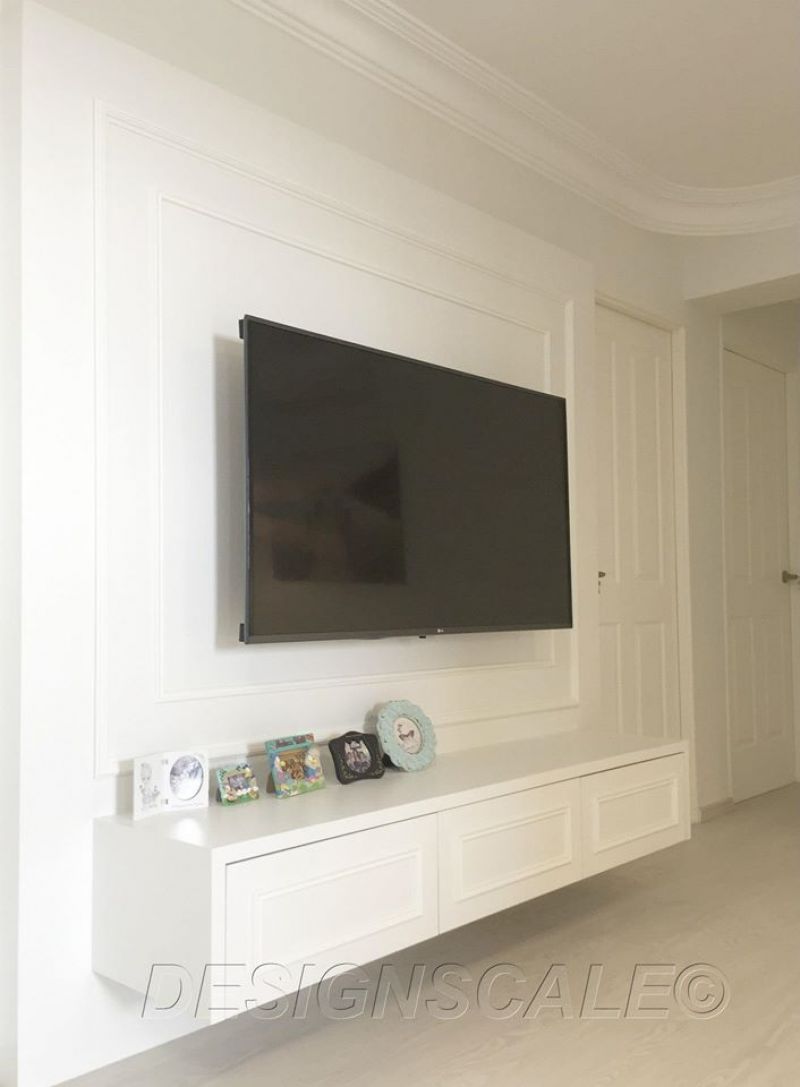 Contemporary, Minimalist, Victorian Design - Living Room - HDB 4 Room - Design by Designscale Pte Ltd