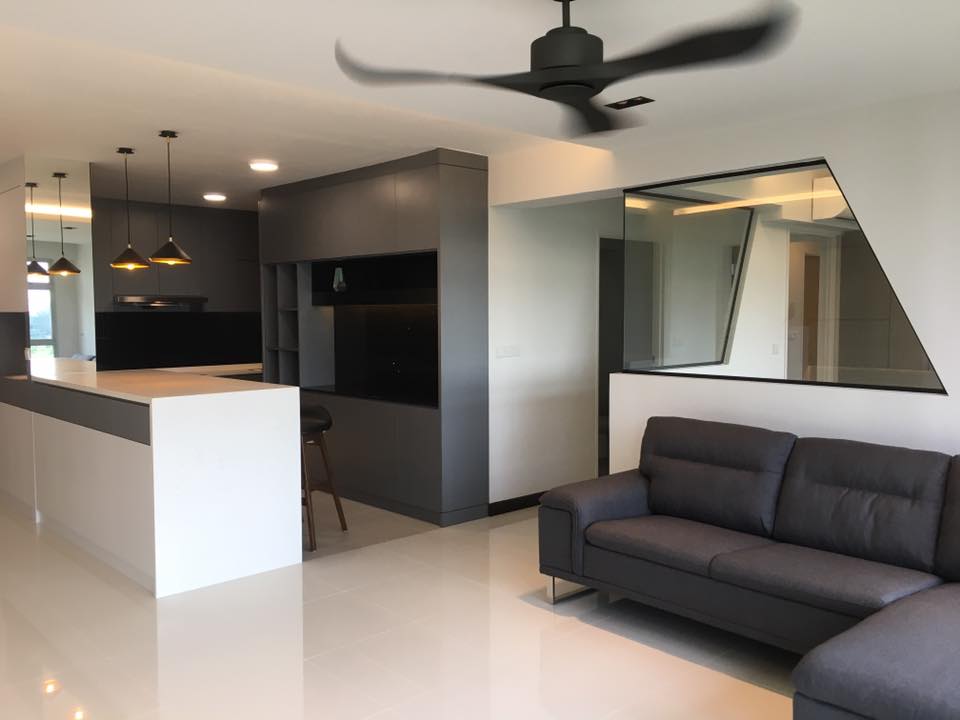 Contemporary Design - Living Room - HDB 5 Room - Design by Designscale Pte Ltd