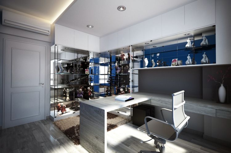 Minimalist Design - Study Room - Condominium - Design by Designscale Pte Ltd