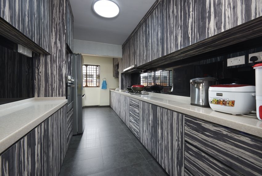 Rustic Design - Kitchen - HDB 5 Room - Design by Dezign Culture
