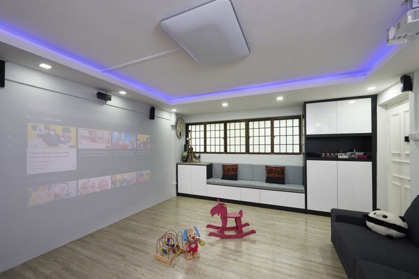 Eclectic Design - Living Room - HDB 4 Room - Design by Dezign Culture