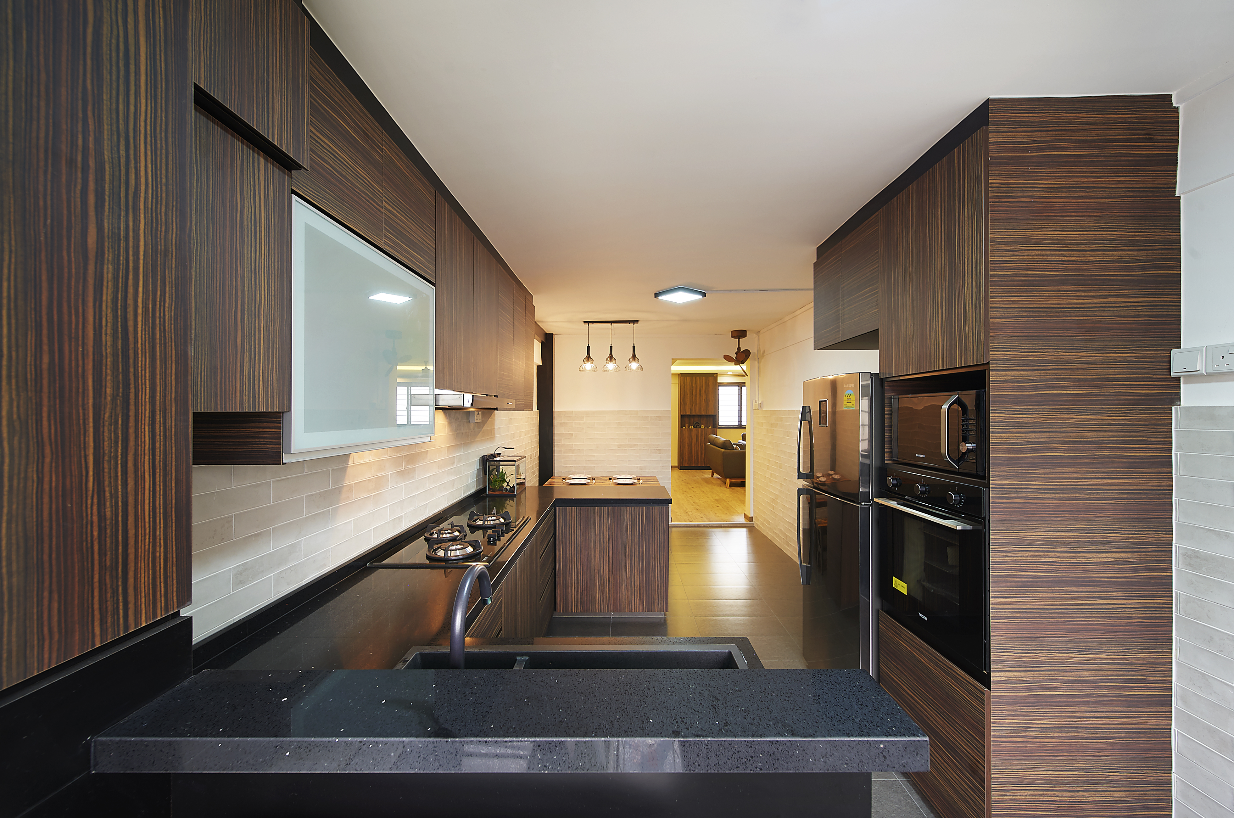 Industrial, Rustic Design - Kitchen - HDB 4 Room - Design by Dezign Culture