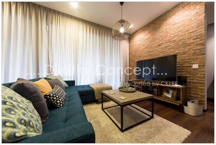 Eclectic Design - Living Room - Condominium - Design by D Initial Concept