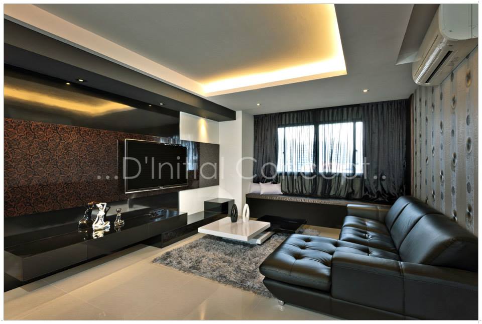 Contemporary, Modern Design - Living Room - HDB Executive Apartment - Design by D Initial Concept