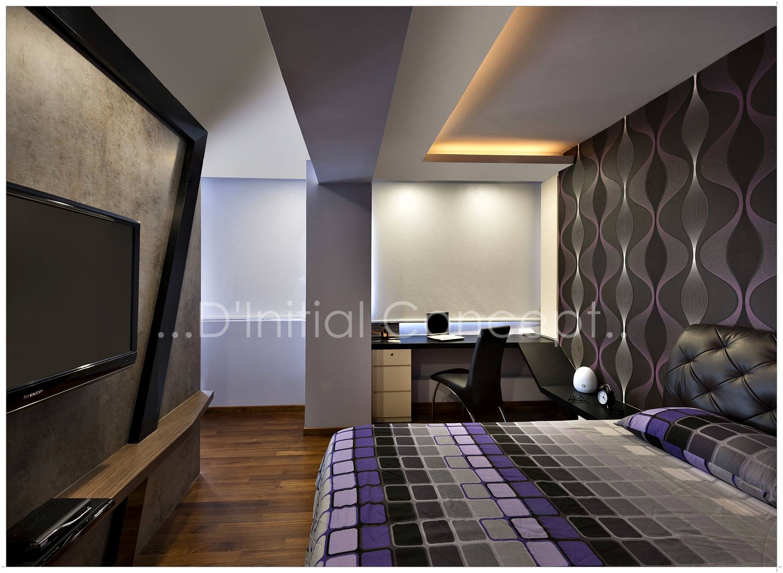 Contemporary, Modern Design - Bedroom - HDB Executive Apartment - Design by D Initial Concept