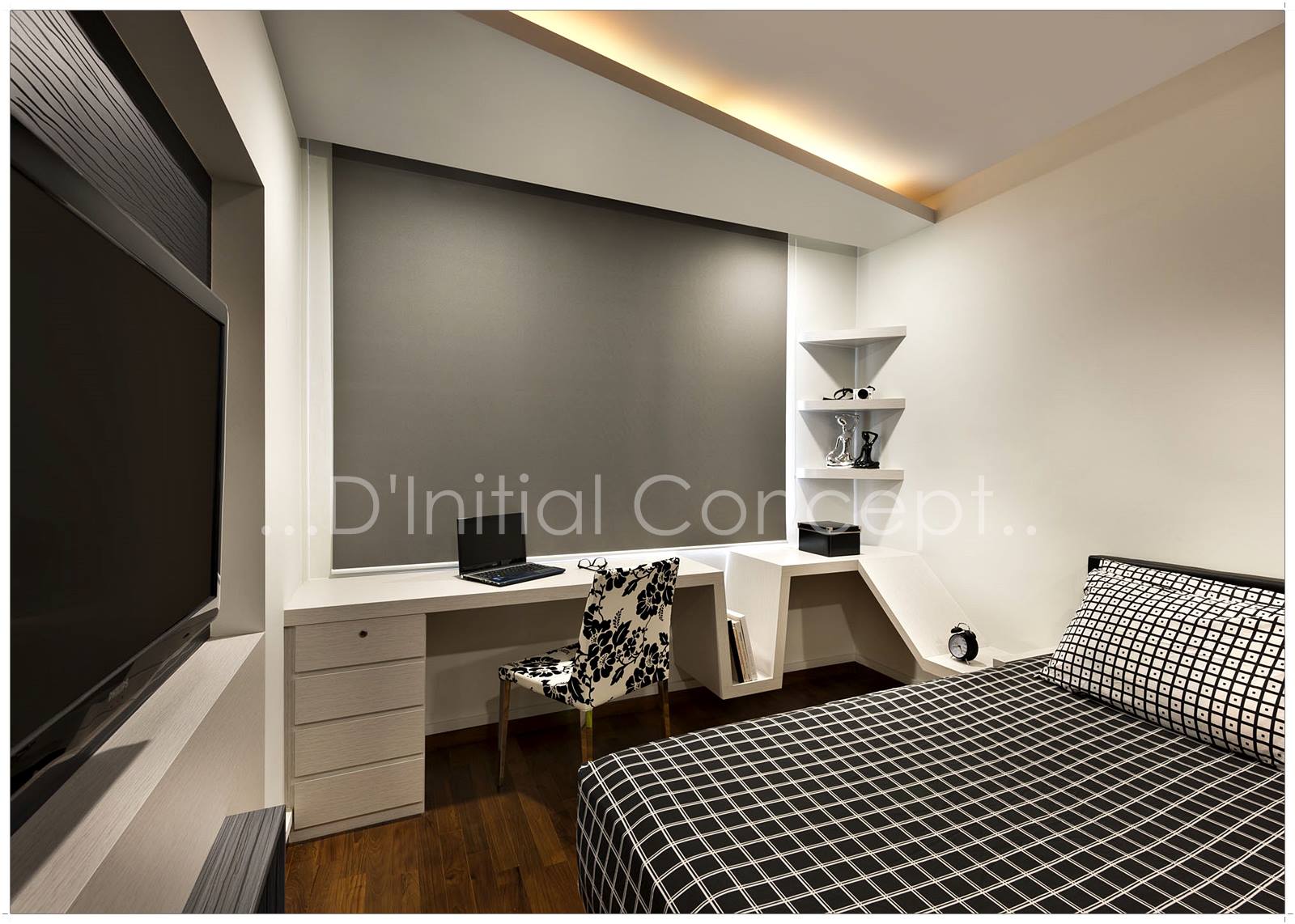 Contemporary, Modern Design - Bedroom - HDB Executive Apartment - Design by D Initial Concept