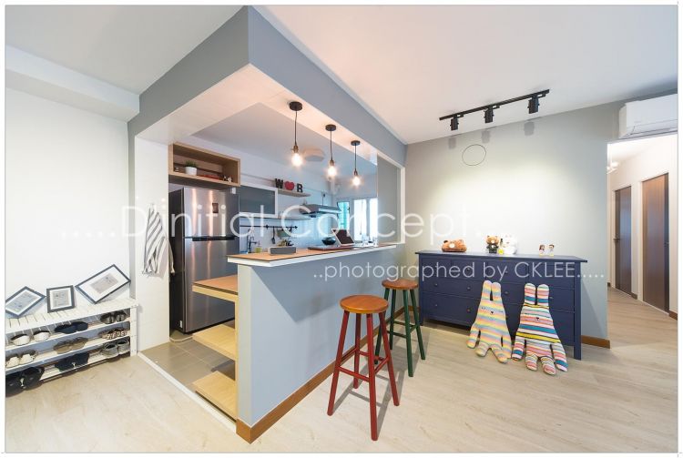 Scandinavian Design - Kitchen - HDB 4 Room - Design by D Initial Concept