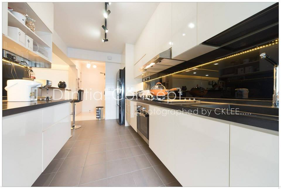 Contemporary, Minimalist Design - Kitchen - HDB 4 Room - Design by D Initial Concept