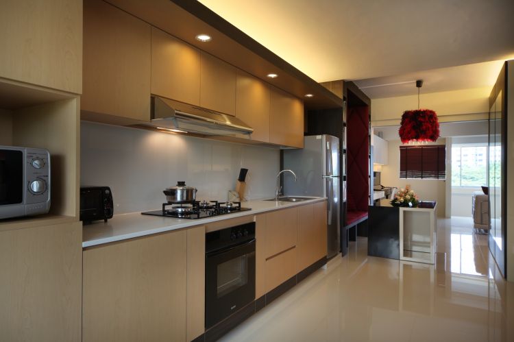 Minimalist Design - Kitchen - HDB 3 Room - Design by Distinctidentity Pte Ltd