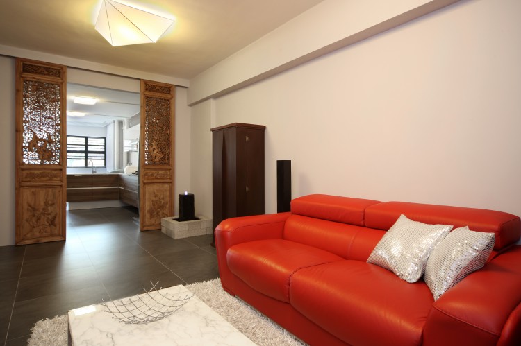Tropical Design - Living Room - HDB 3 Room - Design by Distinctidentity Pte Ltd