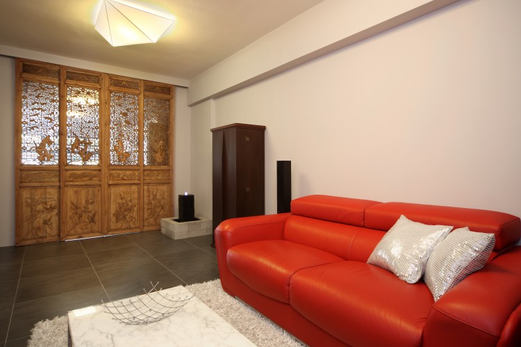 Tropical Design - Living Room - HDB 3 Room - Design by Distinctidentity Pte Ltd