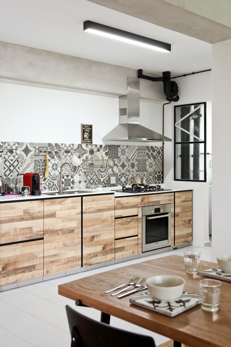 Scandinavian Design - Kitchen - HDB 4 Room - Design by Distinctidentity Pte Ltd