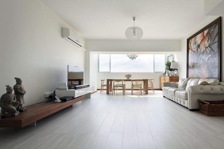 Minimalist Design - Living Room - HDB Executive Apartment - Design by Distinctidentity Pte Ltd