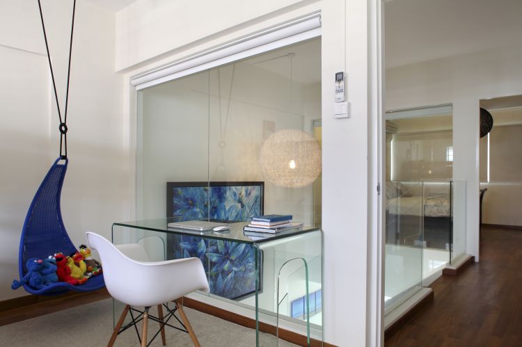 Minimalist Design - Study Room - HDB Executive Apartment - Design by Distinctidentity Pte Ltd