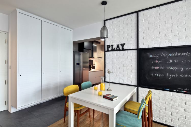 Contemporary Design - Dining Room - HDB 4 Room - Design by Distinctidentity Pte Ltd