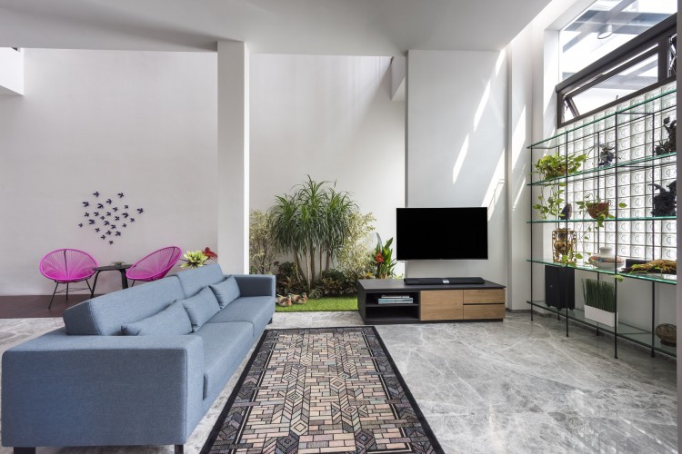 Contemporary Design - Living Room - Landed House - Design by Distinctidentity Pte Ltd