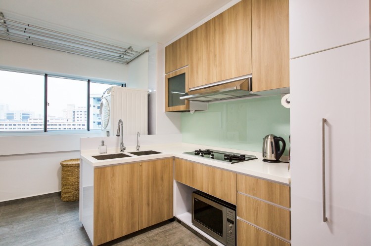 Modern Design - Kitchen - HDB 4 Room - Design by Diva's Interior Design Pte Ltd