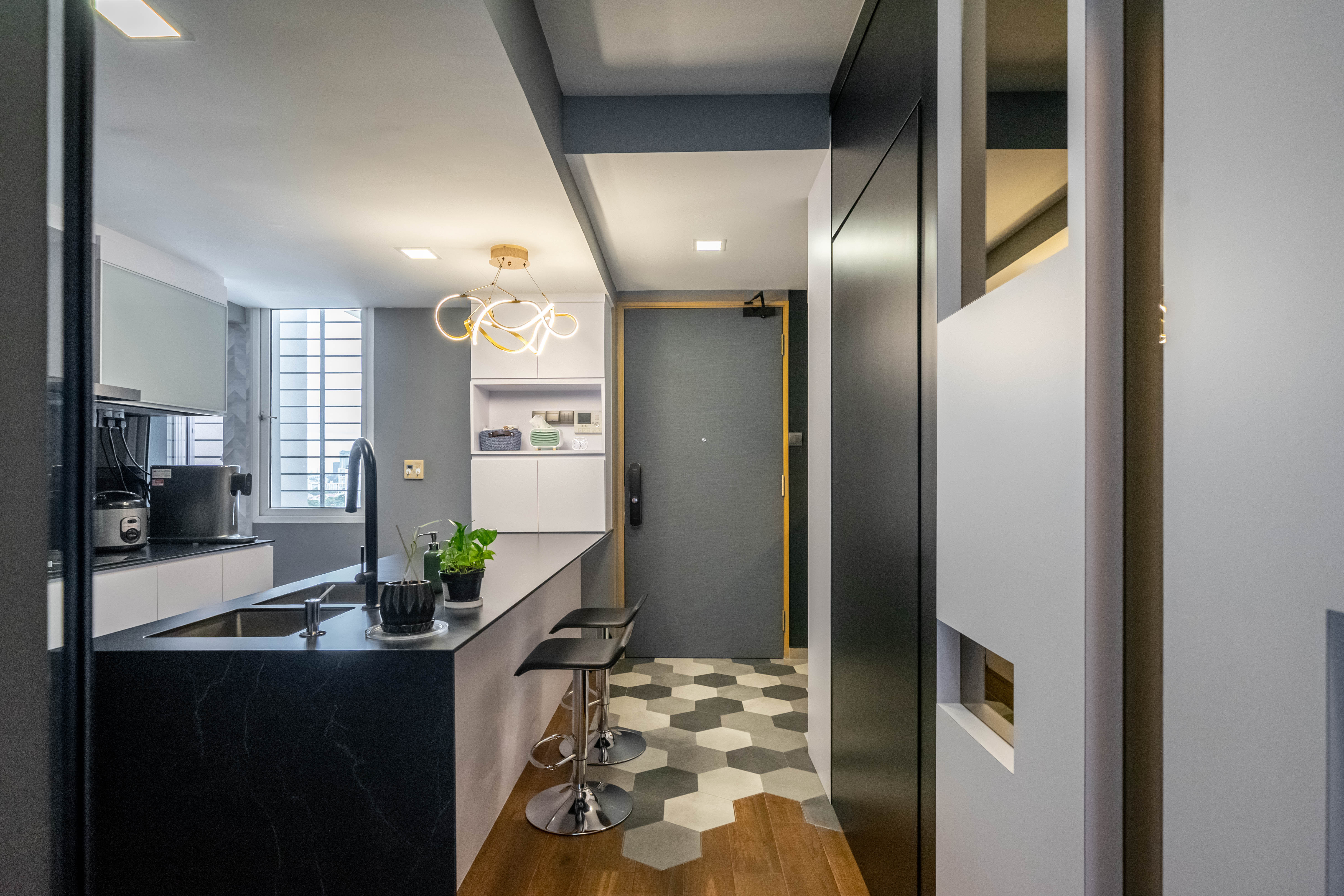 Contemporary, Minimalist Design - Kitchen - Condominium - Design by Dots n Tots Interior Pte Ltd