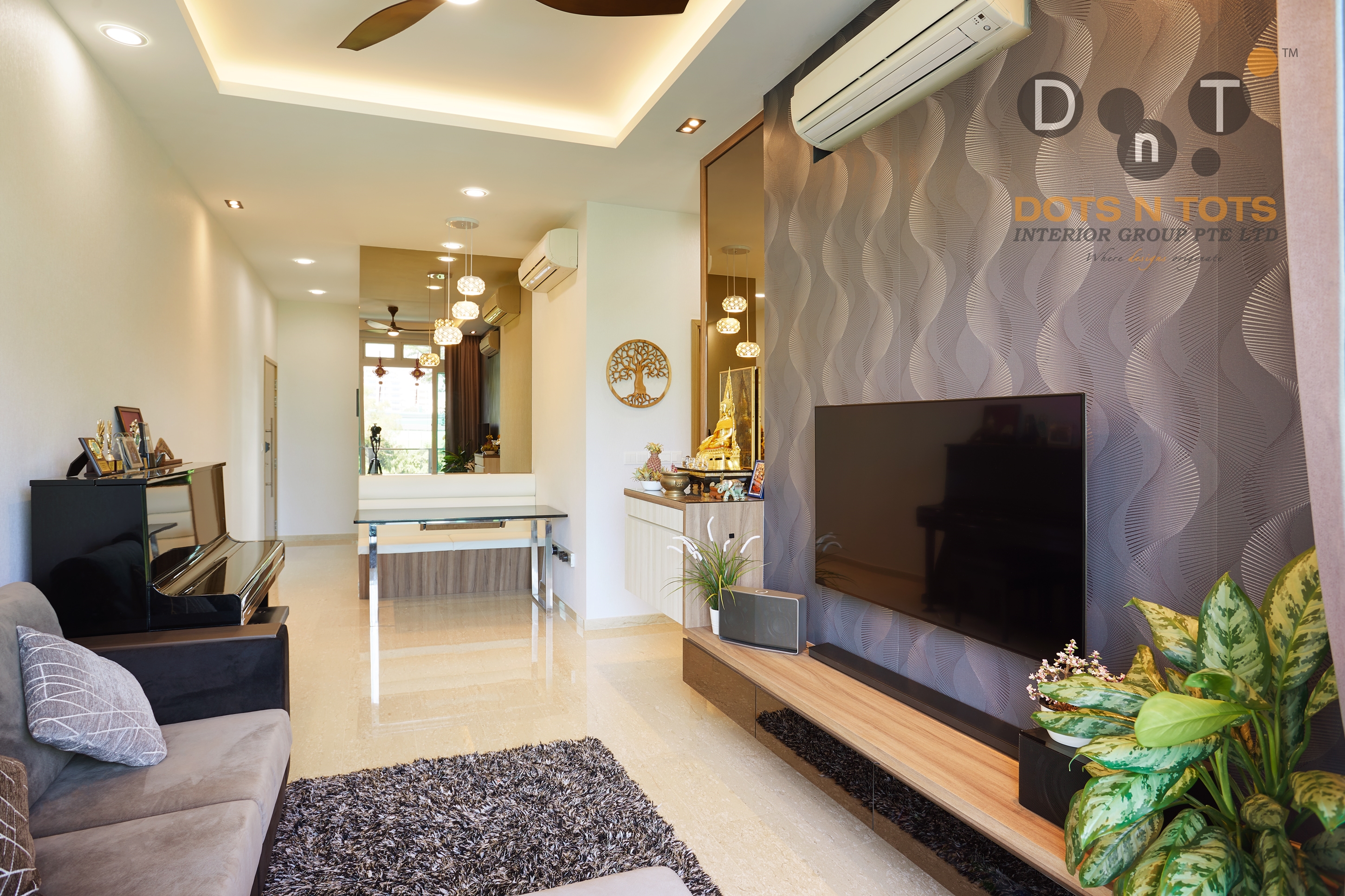 Contemporary, Modern Design - Living Room - Condominium - Design by Dots n Tots Interior Pte Ltd