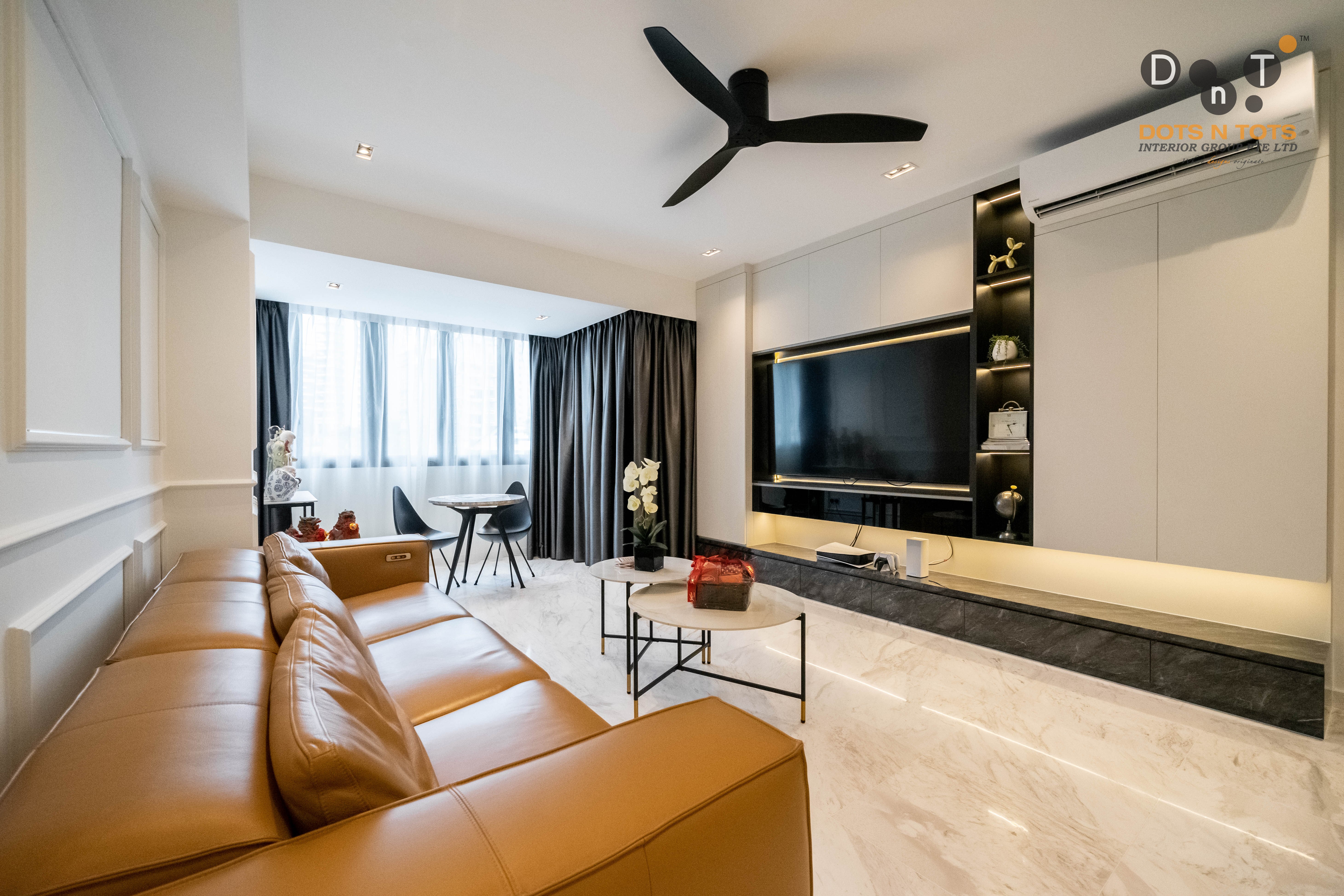 Contemporary, Modern Design - Living Room - Condominium - Design by Dots n Tots Interior Pte Ltd
