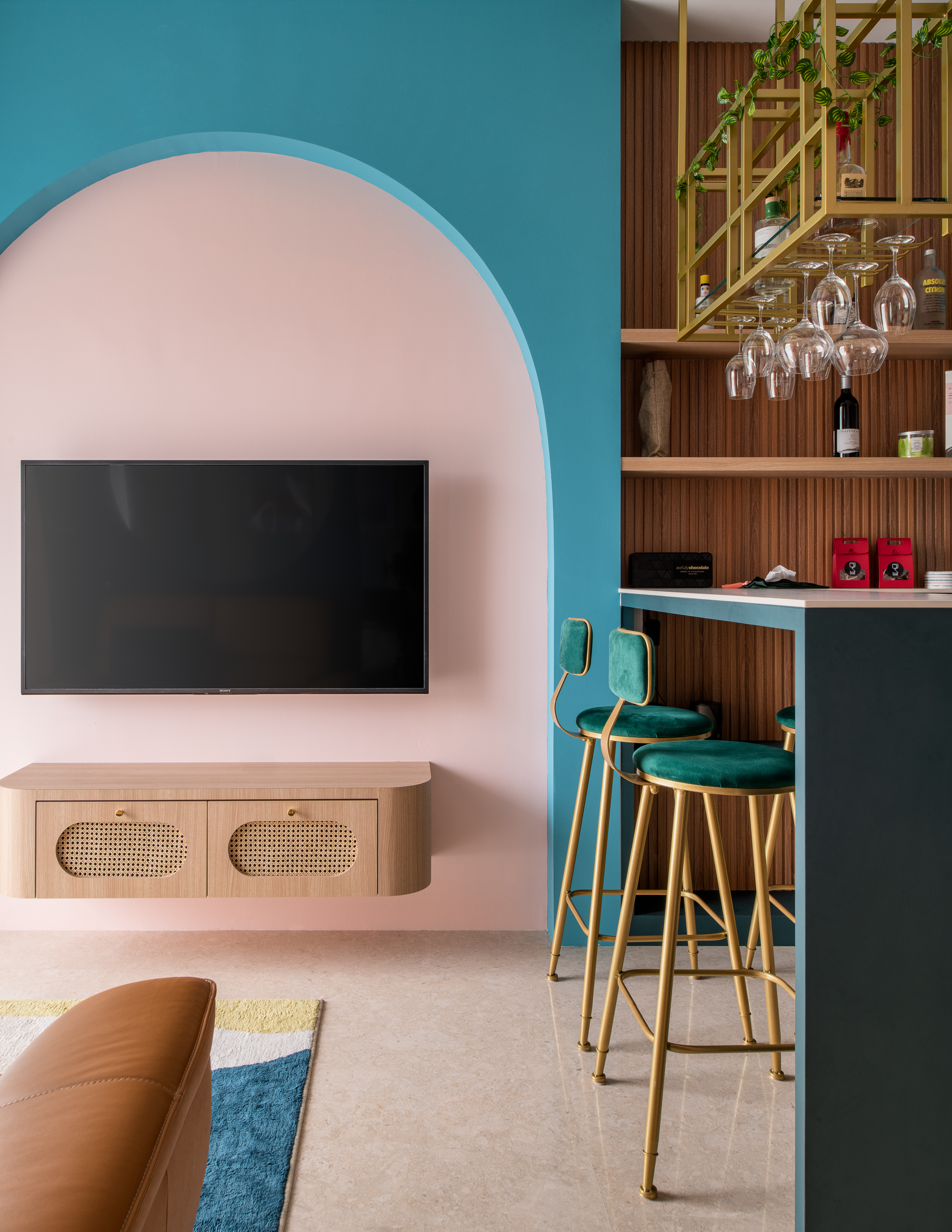 Eclectic, Modern Design - Living Room - Condominium - Design by Dots n Tots Interior Pte Ltd