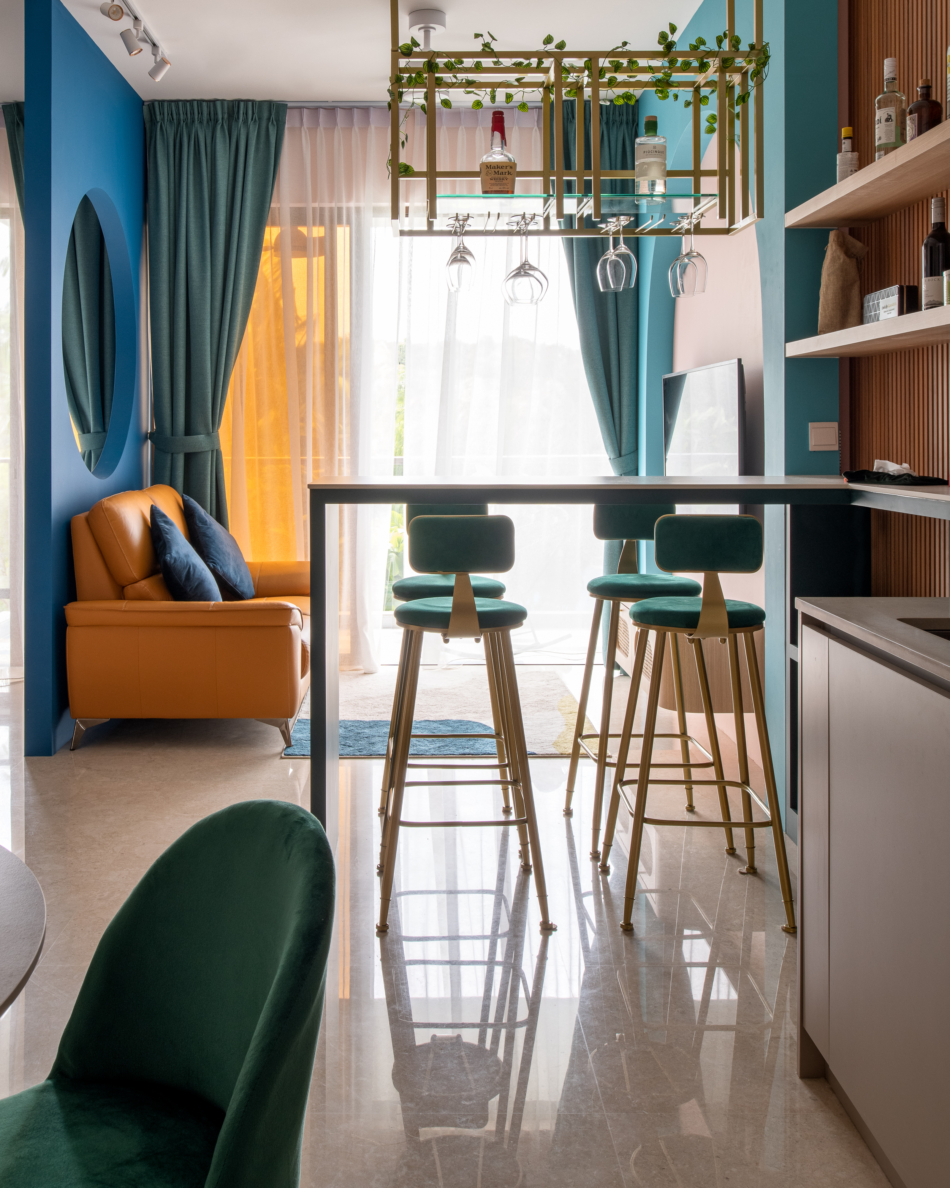 Eclectic, Modern Design - Living Room - Condominium - Design by Dots n Tots Interior Pte Ltd