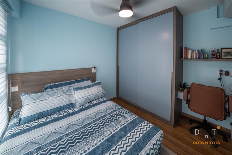 Minimalist, Scandinavian Design - Bedroom - HDB Studio Apartment - Design by Dots n Tots Interior Pte Ltd