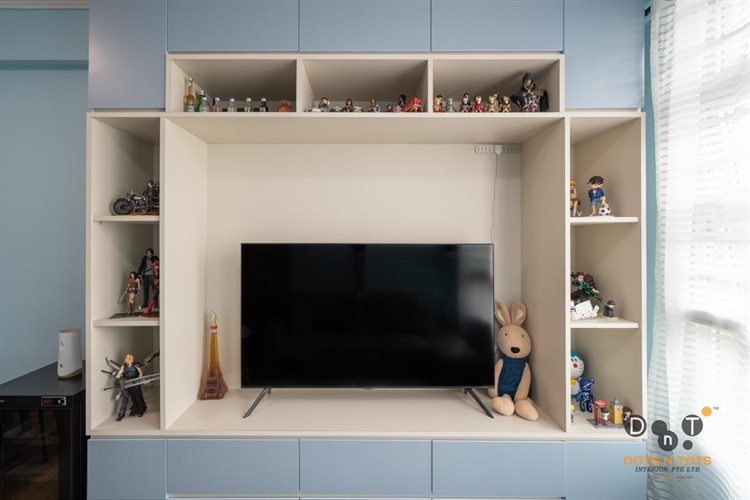 Minimalist, Scandinavian Design - Living Room - HDB Studio Apartment - Design by Dots n Tots Interior Pte Ltd