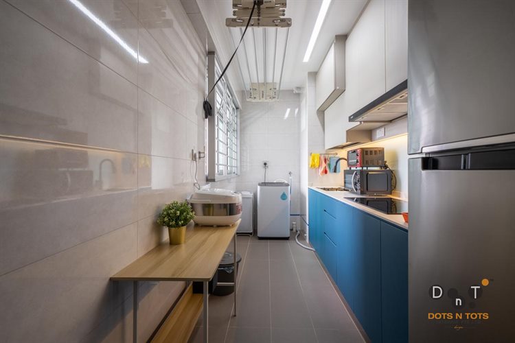 Minimalist, Scandinavian Design - Kitchen - HDB Studio Apartment - Design by Dots n Tots Interior Pte Ltd