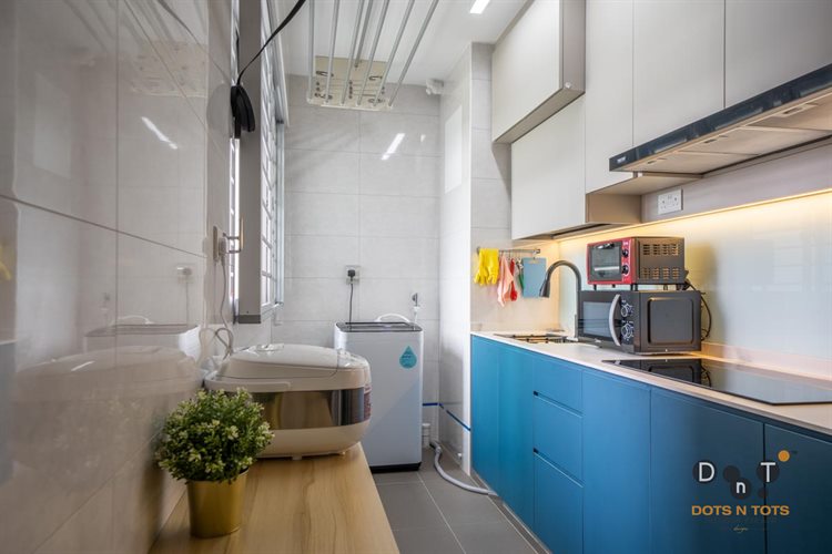 Minimalist, Scandinavian Design - Kitchen - HDB Studio Apartment - Design by Dots n Tots Interior Pte Ltd