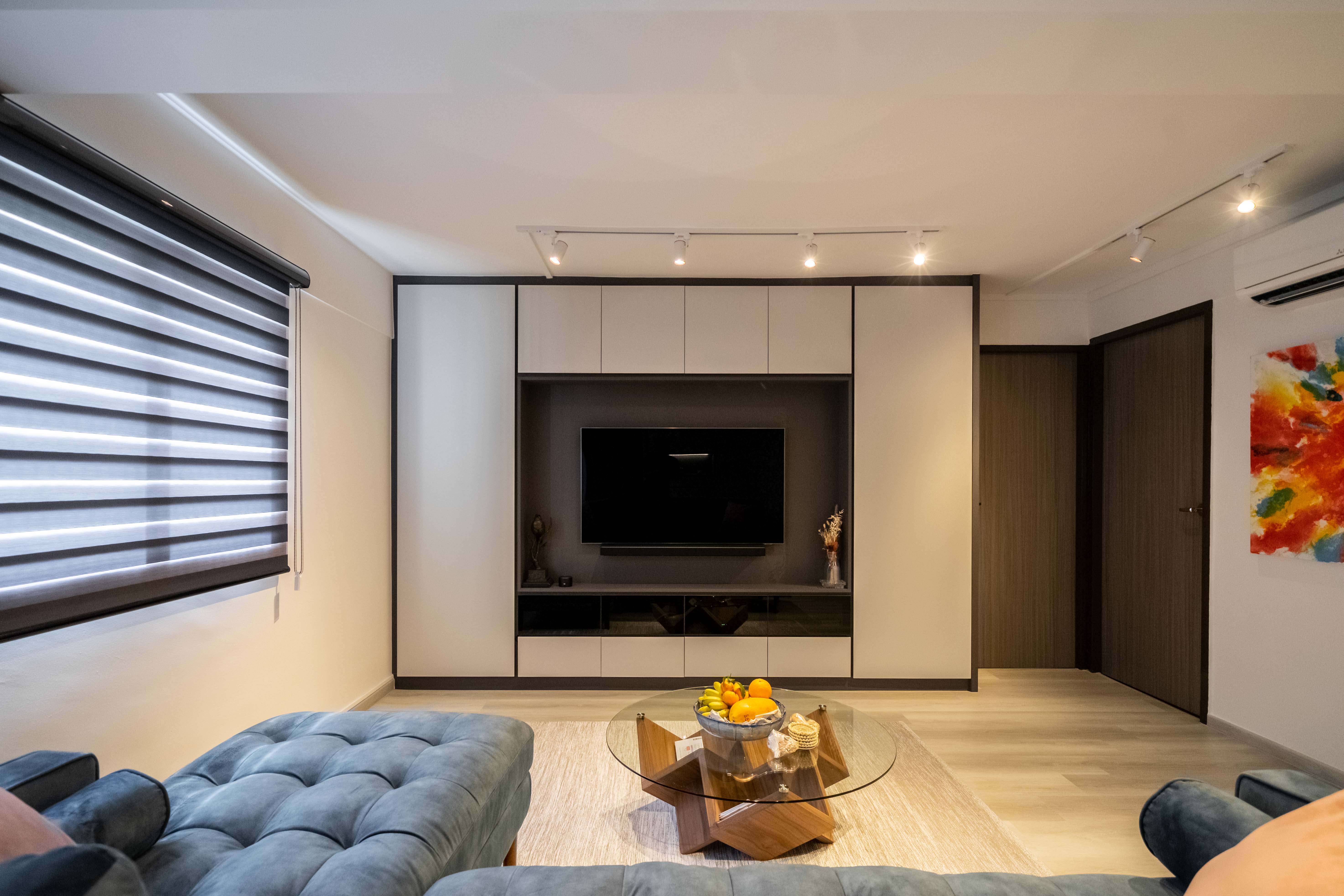 Modern Design - Living Room - HDB 3 Room - Design by Dots n Tots Interior Pte Ltd